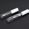 Storage Bottles Mini 1pc Liquid Lipstick Tubes Empty Refillable Vials Sample Cosmetic Packaging Container 4.1ml White Clear Lip Gloss Wand