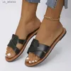 Sapatos de chinelos fêmeas à venda 2024 Novo leopardo de moda feminino verão casual plana ao ar livre Mulheres Zapatos H2404034OG8