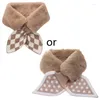 Scarves Faux Fur Collar False Women Neckerchief Scarfs Soft Plush Girl Scarf