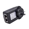 48V 0.5A 24 WATT POE WALL 플러그 POE 인젝터 이더넷 어댑터 CCTV IP 카메라 POE 전화 전원 공급 장치 미국 EU AU UK 플러그