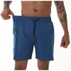 Tyhengta Mens Swim Trunks Kort snabba torrbräda shorts med nätfoder och blixtlåsfickor240325