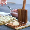 Bakgereedschap Dumpling wrapper houten deeg presser keuken drukplaat tortilla's pannenkoeken gadget praktisch