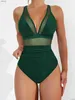 Women's Swimwear Summer Beach Bathing Suit Dp V-neck Swimsuit Women Vacation Outfits Sexy Swimwear Pool Party Girl Bikini One Piece Suit Y240402