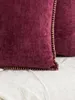 Pillow 1pc Woven Solid Color Cover With Velvet Edge Technology Modern And Luxurious Style Suitable For Sofas Bedroomns Bed