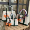 Знаменитые бренды сумки 2024 Canvas Garden Bag Contrast Shopping Fashion One Plouds Formheld
