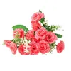 Decoratief bloemen Party Garland Fake Home 15 Heads Silk Rose Bouquet