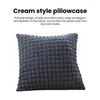 Pillow Durable Polyester Case Elegant Solid Color Square For Modern Home Decoration Sofa Bedroom