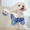 Vestuário para cães roupas de estimação de pet fofo colar em parkas para cães pequenos no inverno grosso quente com desenho animado