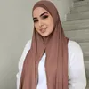 Roupas étnicas Bohowaii Islam Jersey Hijabs Sconhas instantâneas Khimar High Shawl Shawl Cagoule Hijab Femme Musulman Abayat Turbans for Women