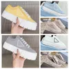 2024 Designerschuhe Sneaker Nylon Blue White Casual Shoes Brand Wheel Trainer Leinwand Frauen Sneake Modeplattform Einheitlich gesteigert Outdoor -Schuhe