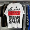 American High Street Trendy Brand Hell Creative Skull Print Hell Star American Small Street Couple Short sleeved T-shirt