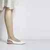 Повседневная обувь только для женщин заостренные ноги перекачки сплошной патентной кожи мелководье на лодыжке