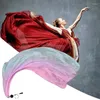 Bandanas Square en soie avec balle drapeau coloré ruban Streamer Dance Pratique de la danse du ventre 200x80cm Veil Couleur personnalisée