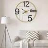 Horloges murales 60 cm Grande horloge avec panneau numérique Vintage Retro Industrial For Room Home Kitchen Bedroom Office School