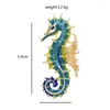 Pins, Brooches Wi Baby Enamel Seahorse For Women Men Design Hippocampus Animal Party Office Brooch Pin Drop Delivery Jewelry Dhzga