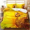 Beddengoed sets Boheemse vlinderstijl dekbedovertrek 240x220 zacht ademende quilt met kussensloop slaapkamer thuis textiel decor