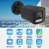 Inne CCTV Cameras Ultra HD 4K 8MP Poe IP kamera dwukierunkowa audio pełna kolor noce wizji metal zewnętrzny 5MP 4MP Bullet CCTV Kamera bezpieczeństwa Y240403