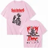 Camisa masculina suicideboys camisa G59 Merch American Hip Hop O-Gobes Casual Unissex Manga curta