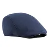 BERETS KF-Pure Cotton Solid Color Beret Top Top Casualmente Cappuccio artistico retrò sboy hat