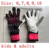 Sandals Kids Adultos Luvas de goleiro de adultos Luvas de goleiro espessadas de futebol de futebol de látex Antislip Protection Soccer Golety Luvas de goleiro