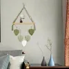 Wandteppiche Blätter Makrame Wand hängen Wandteppiche moderne Kunstdekoration Holz schwimmendes Regal für Schlafzimmer Wohnzimmer Küchenwohnheit Innenräume