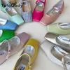 Casual Shoes YATAGODY Size 35-39 Women Ballet Flats Vintage Square Toe Low Heels Ins 2024 Spring Mary Jane Work Party