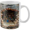 Mugs 3D Bookshelf Mug Creative Decorative Library Shelf White Ceramic Book Coffee Cup 11oz Multi-Purpose