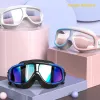 óculos de miopia Óculos de natação de óculos de silicone profissional Máscara de mergulho Máscara de mergulho Antifog Antifog à prova d'água/mergulho homens homens