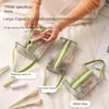 Förvaringspåsar transparent nät kosmetiska väska kvinnors bärbara tvätt resor hudvårdsmakeup borste
