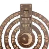 Décoration de fête Perpetual Calendar Home Creative Creative Round Rotation Table Decorative Pendant