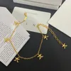 Boutique Copper Charm Anklets Spring New Designer smycken Tillbehör med lådor Luxury Women s Gift Classic Chain