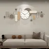 Relógios de parede luxo grande sala de estar arte mural assista silenciosa moda nórdica criativa horloge Murale Decoração de casa