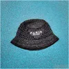 Wide Brim Hats Fashion Designer Bucket Hat Summer Tide St Shade Protection Beach Hand Woven Fishermans Cap Drop Liviling Accessoires H otkv2