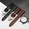 Watch Bands Genuine Leather Strap With Box Band Butterfly Clasp Bracelet 14/16mm 18mm 20mm 21mm 22mm 24mm Wrist Accessories