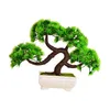 Decorative Flowers Artificial Bonsai Tree Desktop Faux Potted Plant For Windowsill Home Bedroom