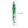 Weihnachtsballpoint Pen 10-Farben-in-1 Multicolor-Stift für Weihnachtslieger-Sticker-Weihnachtsfeier Vorräte Vorräte