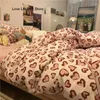 寝具セットヨーロッパの花柄の家庭用ホームセットシンプルな柔らかい羽毛布団カバー付き枕カバー枕カバーベッドリネン