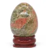 Massagestenar Rocks 30x40mm Stone Egg Natural Gemstone Crystals Healing Mineral Ball Home Decoration Accessory Kegel Övning Massage Yoni Tool Gift 240403