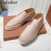 Casual Shoes High Quality Top Kidsuede Flat for Women Round Toe Slip On Loafers Female Brand Designer Causal Walking Mujer