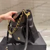 Vinatge Calfskin Multi Pochette плечевые сумочки цепные ремешки поперечного кузова сумки большие багаж черный коричневый коричневый 29x22см женский роскошный мессенджер кошелек