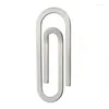 Money Clips Creative Stainless Steel Metal Paper Clip Holder Folder Banknote Sier Drop Delivery Dh7Ub