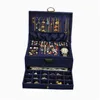 Jewelry Boxes Zlalhaja 3-Layes Organizer Box Large Capacity With Lock Necklaces Earrings Rings Display Holder Storage Case Drop Deliv Dhekf