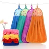 Coral Fleece Bathroom Supplies Soft Hand Towel Absorbent Cloth Rag Hanging Cloth Cleaning Supplies Kitchen Accessories 28*38cm