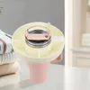 Plates 2 In 1 Snack Bowl Cup 4 Compartments Silicone Protable Reusable Drinking Multifunction For Home Travel Car