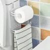 Hooks Towel Rack Household Goods Paper Roll Holder Is Suitable For Cabinet Doors Partitions Living Room Bathroom