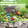 Décorations de jardin 25pcs papillons jardinière jardinière colorée