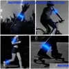 LED TOYS LATTICE Luminous ARM مع رياضة في الهواء الطلق ركوب الدراجات السلامة تحذير سوار الهتاف البارز البار لوازم دكتور dhhme