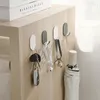 Крючки самостоятельно сдвижные настенные вешалки для ванной комнаты для ванной комнаты кухонные шарфы Организатор Организатор