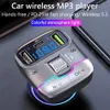 Wireless Handsfree Car MP3 Player Bluetooth Car Kit FM Sändare Typ C PD 25W Dual USB Fast Charging Car Charger GZ01