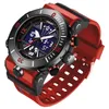 Wristwatches SMAEL Dual Display Watch Military Quality Mens Sports Watches Digital Alarm 8051 Stopwatch Clock Led